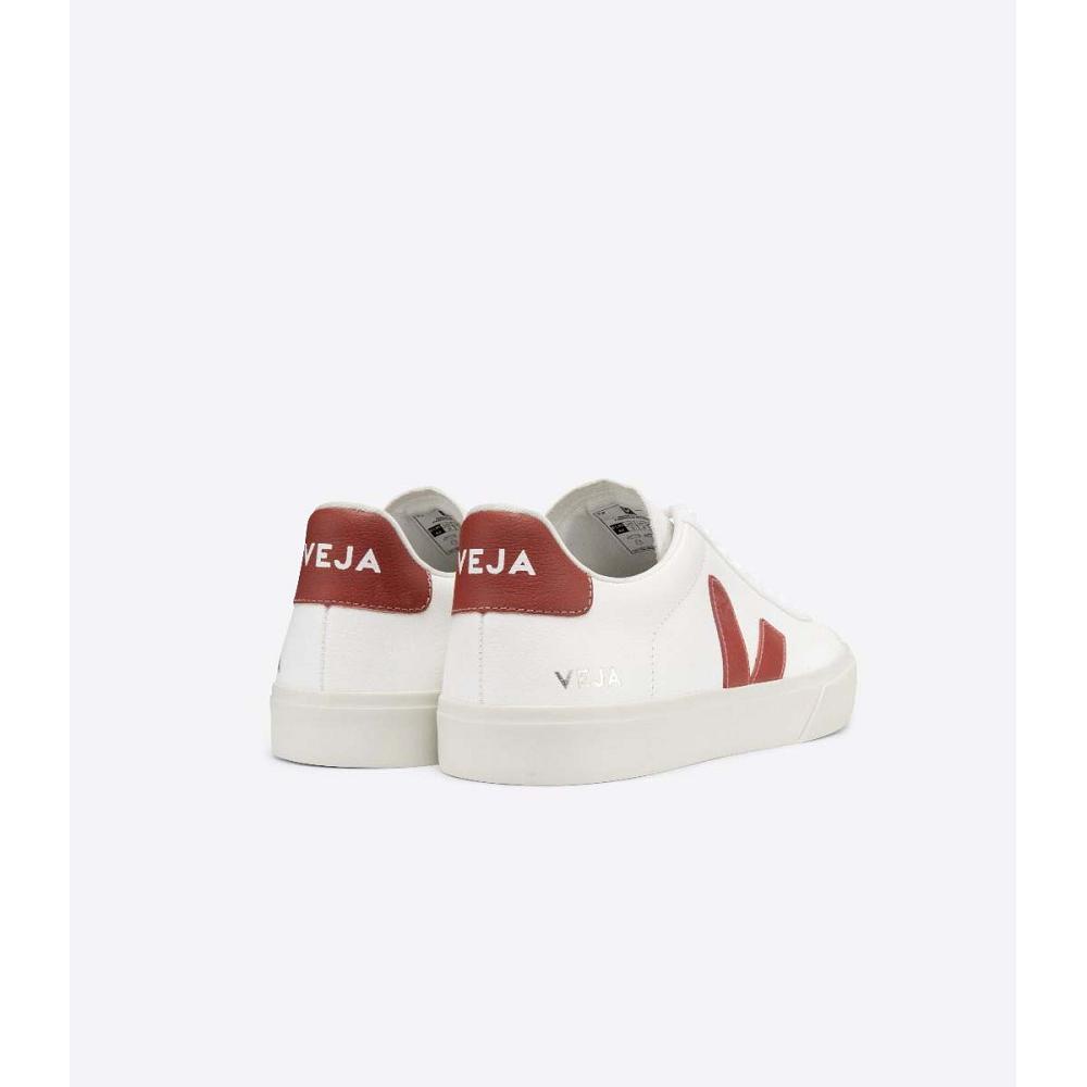 Veja CAMPO CHROMEFREE Low Tops Sneakers Heren White/Red | BE 201ZUT